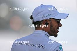 Lewis Hamilton (GBR) Mercedes AMG F1   26.11.2017. Formula 1 World Championship, Rd 20, Abu Dhabi Grand Prix, Yas Marina Circuit, Abu Dhabi, Race Day.