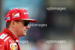 Kimi Raikkonen (FIN) Scuderia Ferrari  26.11.2017. Formula 1 World Championship, Rd 20, Abu Dhabi Grand Prix, Yas Marina Circuit, Abu Dhabi, Race Day.