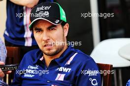 Sergio Perez (MEX) Sahara Force India F1. 23.11.2017. Formula 1 World Championship, Rd 20, Abu Dhabi Grand Prix, Yas Marina Circuit, Abu Dhabi, Preparation Day.