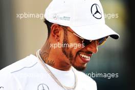 Lewis Hamilton (GBR) Mercedes AMG F1. 23.11.2017. Formula 1 World Championship, Rd 20, Abu Dhabi Grand Prix, Yas Marina Circuit, Abu Dhabi, Preparation Day.