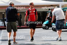 Sebastian Vettel (GER) Ferrari. 23.11.2017. Formula 1 World Championship, Rd 20, Abu Dhabi Grand Prix, Yas Marina Circuit, Abu Dhabi, Preparation Day.