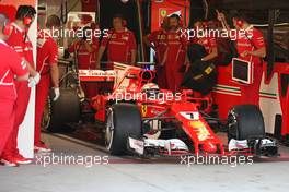 Kimi Raikkonen (FIN) Scuderia Ferrari  28.11.2017. Formula 1 Testing, Yas Marina Circuit, Abu Dhabi, Tuesday.