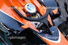 Fernando Alonso (ESP) McLaren MCL32. 28.11.2017. Formula 1 Testing, Yas Marina Circuit, Abu Dhabi, Tuesday.