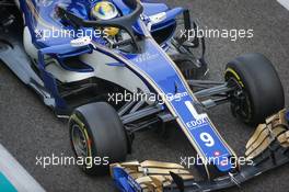 Marcus Ericsson (SWE) Sauber C36. 28.11.2017. Formula 1 Testing, Yas Marina Circuit, Abu Dhabi, Tuesday.