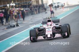 Nikita Mazepin Sahara Force India F1 VJM10.  28.11.2017. Formula 1 Testing, Yas Marina Circuit, Abu Dhabi, Tuesday.