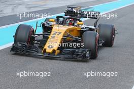 Nico Hulkenberg (GER) Renault Sport F1 Team  28.11.2017. Formula 1 Testing, Yas Marina Circuit, Abu Dhabi, Tuesday.