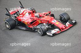 Kimi Raikkonen (FIN) Ferrari SF70H. 28.11.2017. Formula 1 Testing, Yas Marina Circuit, Abu Dhabi, Tuesday.