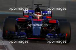 Sean Gelael (IDN) Scuderia Toro Rosso  28.11.2017. Formula 1 Testing, Yas Marina Circuit, Abu Dhabi, Tuesday.