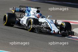 Sergey Sirotkin (RUS) Williams F1 Team   29.11.2017. Formula 1 Testing, Yas Marina Circuit, Abu Dhabi, Wednesday.