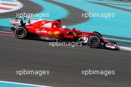 Sebastian Vettel (GER) Scuderia Ferrari  29.11.2017. Formula 1 Testing, Yas Marina Circuit, Abu Dhabi, Wednesday.