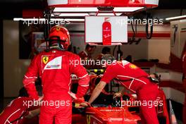 Kimi Raikkonen (FIN) Ferrari SF70H. 20.10.2017. Formula 1 World Championship, Rd 17, United States Grand Prix, Austin, Texas, USA, Practice Day.