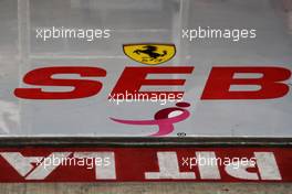Pit garage of Sebastian Vettel (GER) Ferrari. 20.10.2017. Formula 1 World Championship, Rd 17, United States Grand Prix, Austin, Texas, USA, Practice Day.