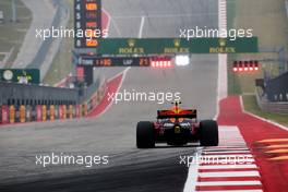 Max Verstappen (NLD) Red Bull Racing RB13. 20.10.2017. Formula 1 World Championship, Rd 17, United States Grand Prix, Austin, Texas, USA, Practice Day.