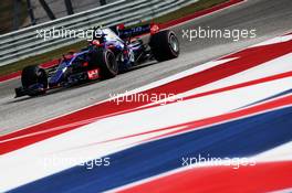 Daniil Kvyat (RUS) Scuderia Toro Rosso STR12. 20.10.2017. Formula 1 World Championship, Rd 17, United States Grand Prix, Austin, Texas, USA, Practice Day.