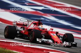 Sebastian Vettel (GER) Ferrari SF70H. 20.10.2017. Formula 1 World Championship, Rd 17, United States Grand Prix, Austin, Texas, USA, Practice Day.