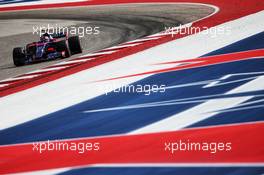 Daniil Kvyat (RUS) Scuderia Toro Rosso STR12. 20.10.2017. Formula 1 World Championship, Rd 17, United States Grand Prix, Austin, Texas, USA, Practice Day.