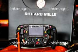 McLaren MCL32 steering wheel. 20.10.2017. Formula 1 World Championship, Rd 17, United States Grand Prix, Austin, Texas, USA, Practice Day.