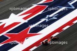 Stoffel Vandoorne (BEL) McLaren MCL32. 20.10.2017. Formula 1 World Championship, Rd 17, United States Grand Prix, Austin, Texas, USA, Practice Day.