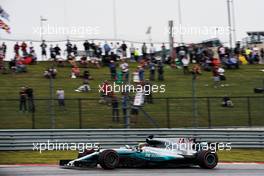 Lewis Hamilton (GBR) Mercedes AMG F1 W08.                                20.10.2017. Formula 1 World Championship, Rd 17, United States Grand Prix, Austin, Texas, USA, Practice Day.