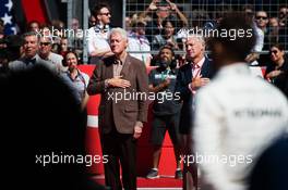 Bill Clinton (USA) Former US President on the grid. 22.10.2017. Formula 1 World Championship, Rd 17, United States Grand Prix, Austin, Texas, USA, Race Day.