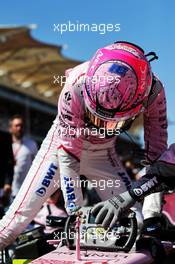 Esteban Ocon (FRA) Sahara Force India F1 VJM10 on the grid. 22.10.2017. Formula 1 World Championship, Rd 17, United States Grand Prix, Austin, Texas, USA, Race Day.
