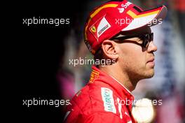 Sebastian Vettel (GER) Ferrari on the grid. 22.10.2017. Formula 1 World Championship, Rd 17, United States Grand Prix, Austin, Texas, USA, Race Day.