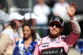 Sergio Perez (MEX) Sahara Force India F1   22.10.2017. Formula 1 World Championship, Rd 17, United States Grand Prix, Austin, Texas, USA, Race Day.