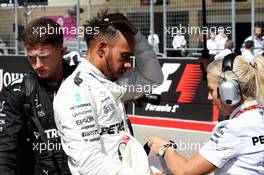 Lewis Hamilton (GBR) Mercedes AMG F1 on the grid. 22.10.2017. Formula 1 World Championship, Rd 17, United States Grand Prix, Austin, Texas, USA, Race Day.