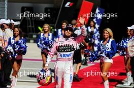 Sergio Perez (MEX) Sahara Force India F1 on the grid. 22.10.2017. Formula 1 World Championship, Rd 17, United States Grand Prix, Austin, Texas, USA, Race Day.