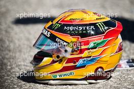 The helmet of Lewis Hamilton (GBR) Mercedes AMG F1. 22.10.2017. Formula 1 World Championship, Rd 17, United States Grand Prix, Austin, Texas, USA, Race Day.