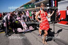 Grid girl for Esteban Ocon (FRA) Sahara Force India F1 VJM10. 22.10.2017. Formula 1 World Championship, Rd 17, United States Grand Prix, Austin, Texas, USA, Race Day.