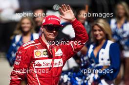 Kimi Raikkonen (FIN) Ferrari on the grid. 22.10.2017. Formula 1 World Championship, Rd 17, United States Grand Prix, Austin, Texas, USA, Race Day.