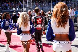 Romain Grosjean (FRA) Haas F1 Team on the grid.                                22.10.2017. Formula 1 World Championship, Rd 17, United States Grand Prix, Austin, Texas, USA, Race Day.