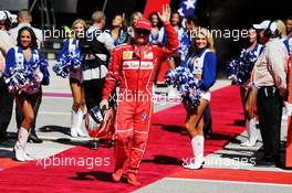 Kimi Raikkonen (FIN) Ferrari on the grid. 22.10.2017. Formula 1 World Championship, Rd 17, United States Grand Prix, Austin, Texas, USA, Race Day.