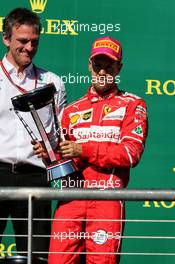 Sebastian Vettel (GER) Ferrari on the podium. 22.10.2017. Formula 1 World Championship, Rd 17, United States Grand Prix, Austin, Texas, USA, Race Day.