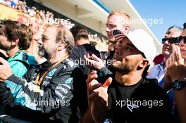 Nicolas Hamilton (GBR) at the podium. 22.10.2017. Formula 1 World Championship, Rd 17, United States Grand Prix, Austin, Texas, USA, Race Day.