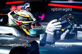 Race winner Lewis Hamilton (GBR) Mercedes AMG F1 W08 in parc ferme. 22.10.2017. Formula 1 World Championship, Rd 17, United States Grand Prix, Austin, Texas, USA, Race Day.