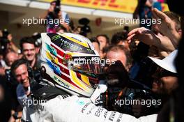 Race winner Lewis Hamilton (GBR) Mercedes AMG F1 celebrates in parc ferme. 22.10.2017. Formula 1 World Championship, Rd 17, United States Grand Prix, Austin, Texas, USA, Race Day.