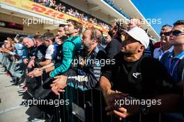 Nicolas Hamilton (GBR) at the podium. 22.10.2017. Formula 1 World Championship, Rd 17, United States Grand Prix, Austin, Texas, USA, Race Day.