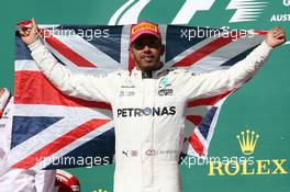 1st place Lewis Hamilton (GBR) Mercedes AMG F1 W08. 22.10.2017. Formula 1 World Championship, Rd 17, United States Grand Prix, Austin, Texas, USA, Race Day.