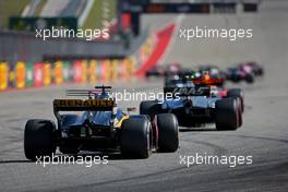 Nico Hulkenberg (GER) Renault Sport F1 Team  22.10.2017. Formula 1 World Championship, Rd 17, United States Grand Prix, Austin, Texas, USA, Race Day.