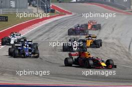 Max Verstappen (NLD) Red Bull Racing RB13. 22.10.2017. Formula 1 World Championship, Rd 17, United States Grand Prix, Austin, Texas, USA, Race Day.