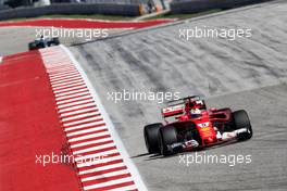 Sebastian Vettel (GER) Ferrari SF70H. 22.10.2017. Formula 1 World Championship, Rd 17, United States Grand Prix, Austin, Texas, USA, Race Day.