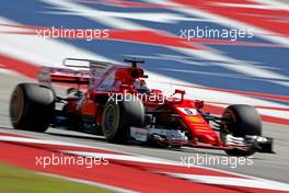 Sebastian Vettel (GER) Scuderia Ferrari  22.10.2017. Formula 1 World Championship, Rd 17, United States Grand Prix, Austin, Texas, USA, Race Day.