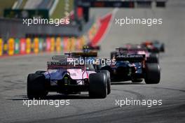 Sergio Perez (MEX) Sahara Force India F1   22.10.2017. Formula 1 World Championship, Rd 17, United States Grand Prix, Austin, Texas, USA, Race Day.