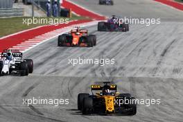 Nico Hulkenberg (GER) Renault Sport F1 Team RS17. 22.10.2017. Formula 1 World Championship, Rd 17, United States Grand Prix, Austin, Texas, USA, Race Day.