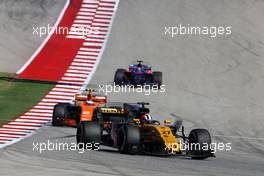 Nico Hulkenberg (GER) Renault Sport F1 Team  22.10.2017. Formula 1 World Championship, Rd 17, United States Grand Prix, Austin, Texas, USA, Race Day.