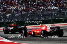 Kimi Raikkonen (FIN) Ferrari SF70H. 22.10.2017. Formula 1 World Championship, Rd 17, United States Grand Prix, Austin, Texas, USA, Race Day.