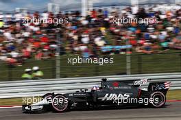 Romain Grosjean (FRA) Haas F1 Team VF-17. 21.10.2017. Formula 1 World Championship, Rd 17, United States Grand Prix, Austin, Texas, USA, Qualifying Day.