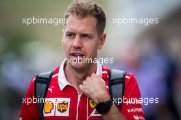 Sebastian Vettel (GER) Ferrari. 21.10.2017. Formula 1 World Championship, Rd 17, United States Grand Prix, Austin, Texas, USA, Qualifying Day.